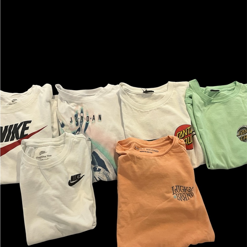 Boys medium shirts Jordan/Santa Cruz